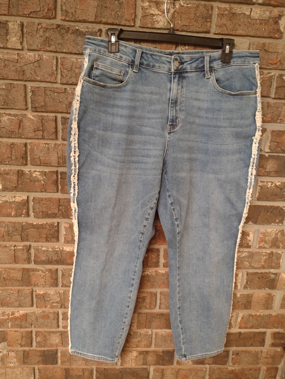 Judy Blue Jeans Size 20W Slim Fit Side Fray High Rise Medium Wash JB88461 MD